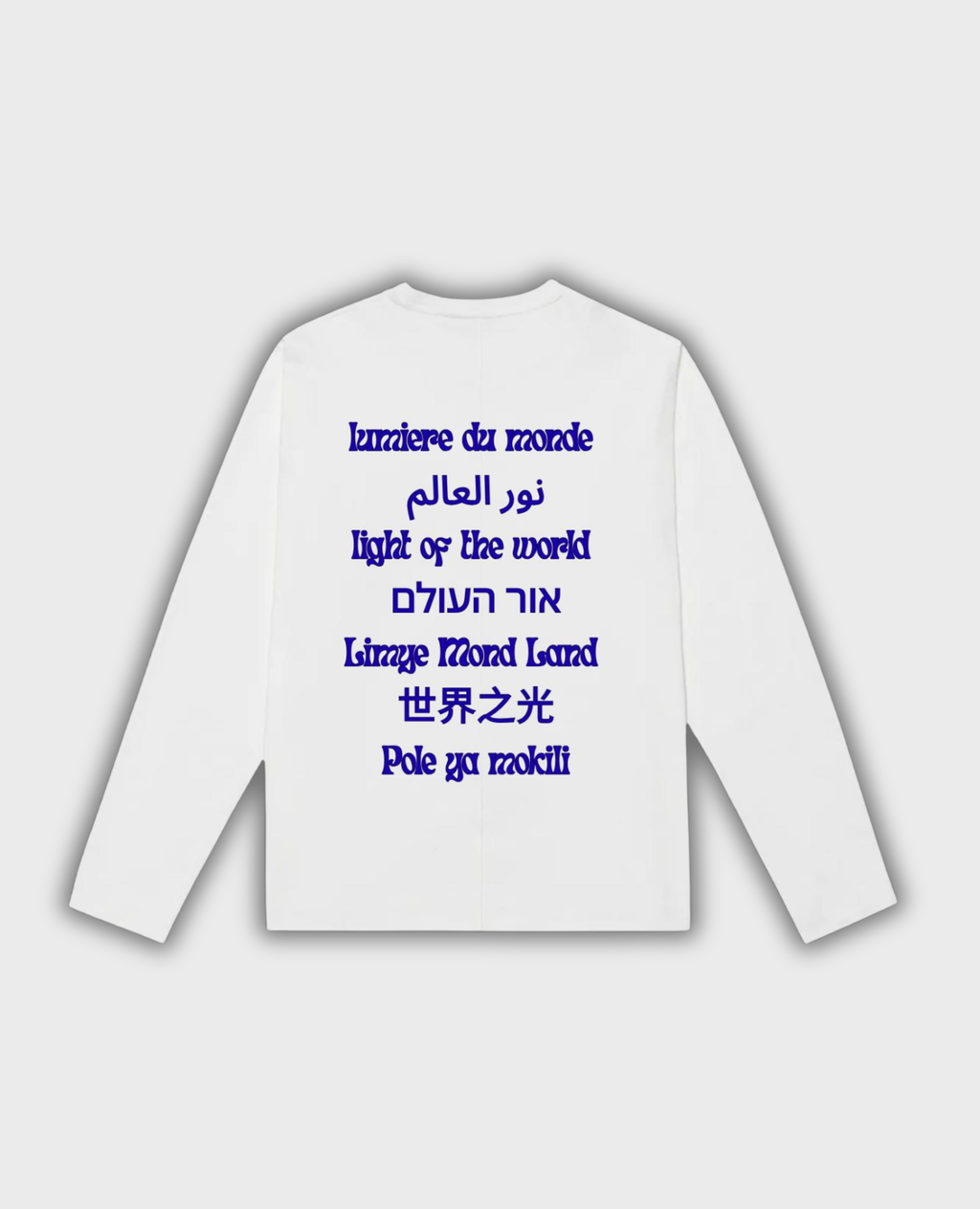 T-shirt manche longue Prodiges  — Blanc / Bleu