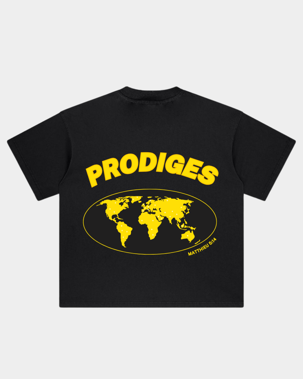 T-shirt Prodiges — Noir/Jaune