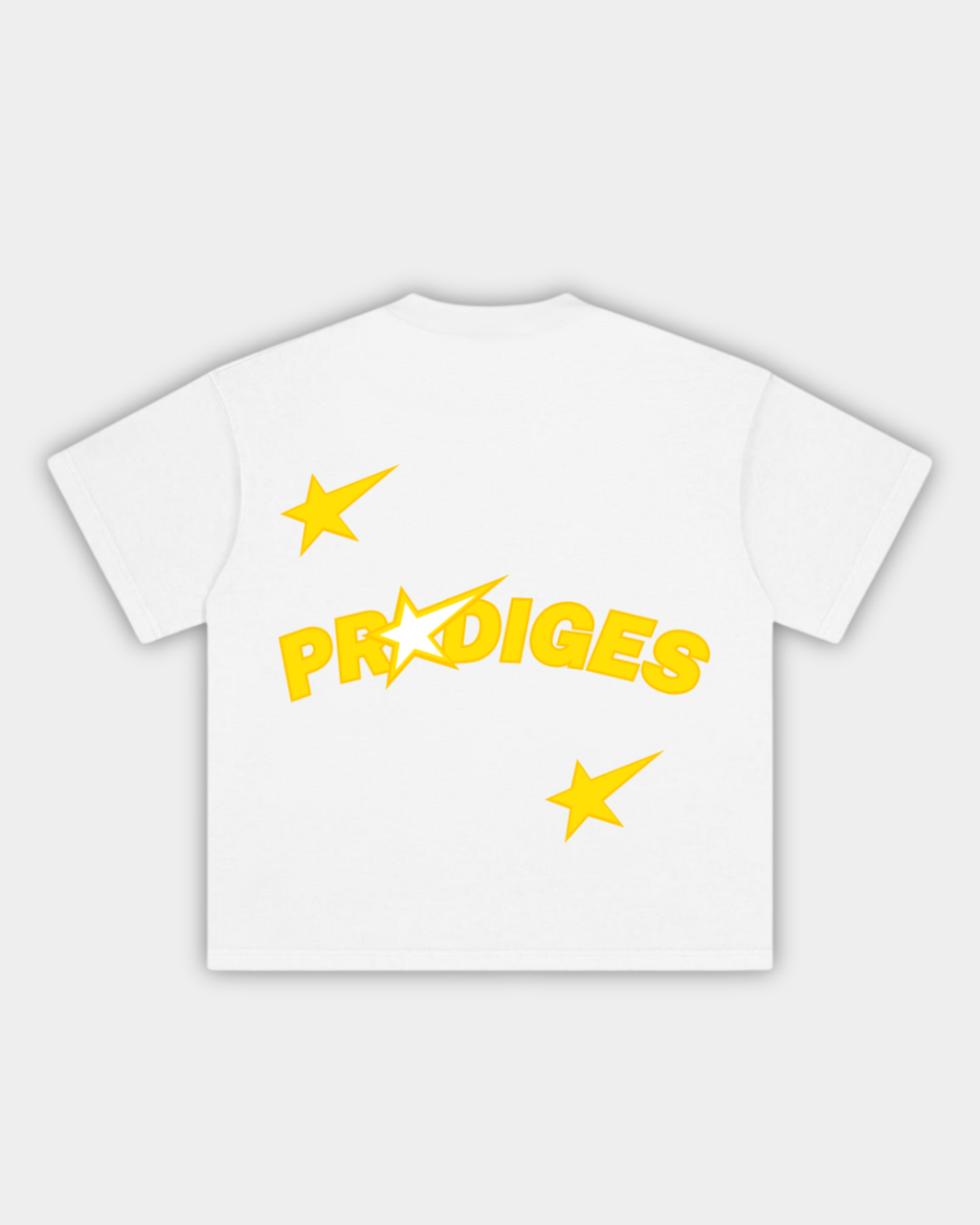 T-shirt Prodiges — Blanc/Jaune